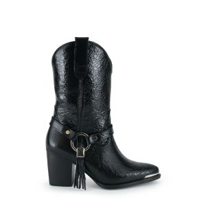 Bota Lyard Castiel Craquelado Negro - EST20391