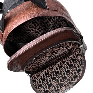 Mochila Cuadra en Piel Genuina de Tibur?n - BOC25TI