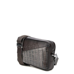 Bandolera Cuadra en Piel Genuina de Alligator - BOC34AL