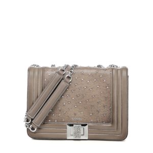 Bolsa Cuadra en Piel Genuina de Avestruz - BOD3EA1