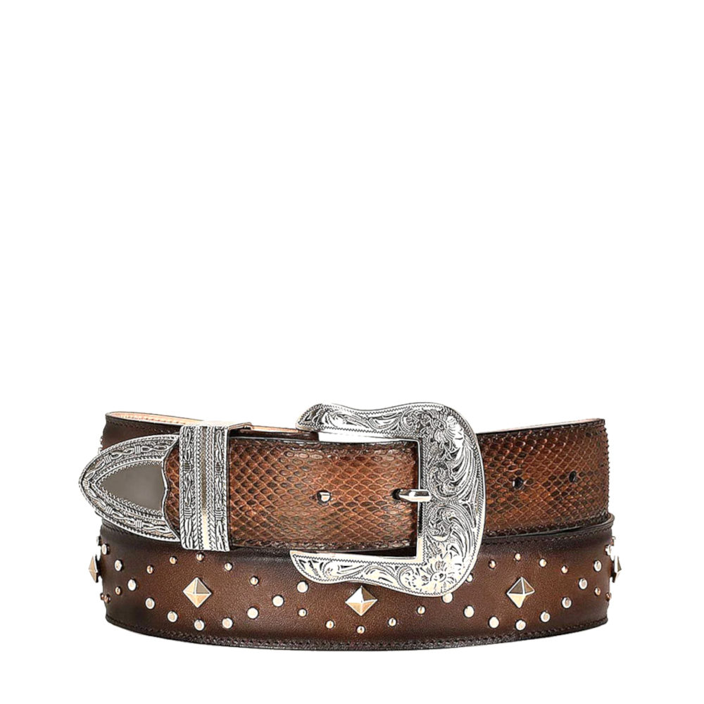 Cinto Cuadra en Piel Genuina de Pitón - CDA06PI