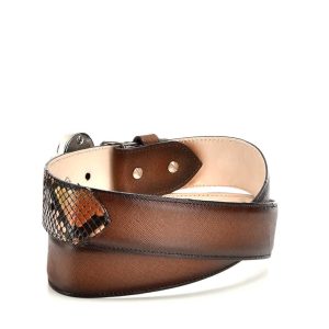 Cinto Cuadra en Piel Genuina de Pitón - CDA28PH