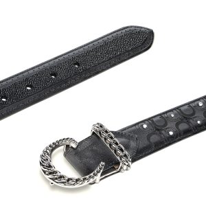 Cinto Cuadra en Piel Genuina de Mantarraya - CDA30MA