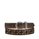 Cinto Cuadra en Piel Genuina de Pitón - CDA30PH