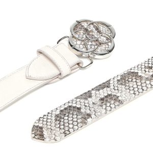 Cinto Cuadra en Piel Genuina de Pitón - CDA32PM