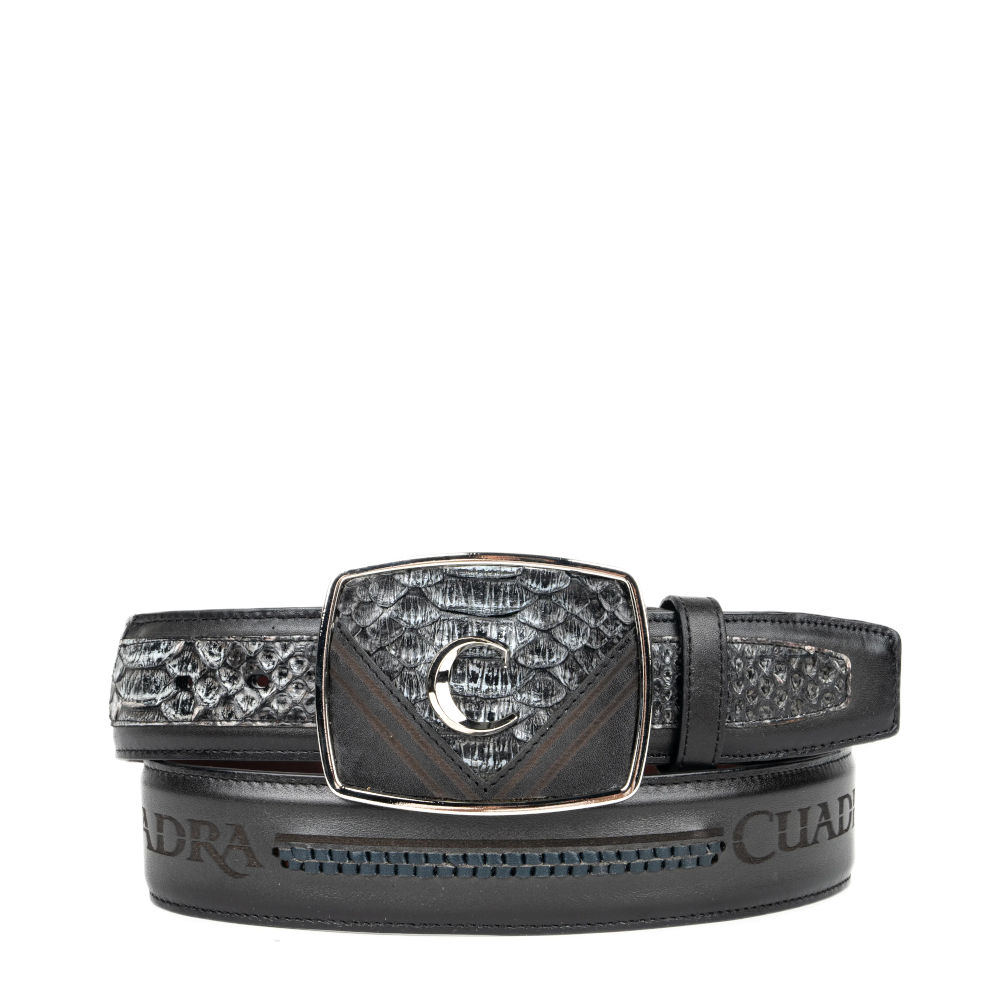 Cinto Cuadra en Piel Genuina de Pitón - CS537PI