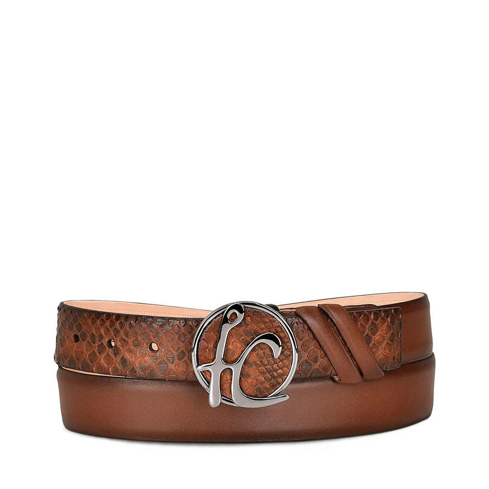 Cinto Cuadra en Piel Genuina de Pitón - CS537PI