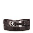 Cinto Cuadra en Piel Genuina de Alligator - CS563AL