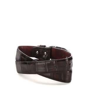 Cinto Cuadra en Piel Genuina de Alligator - CS563AL