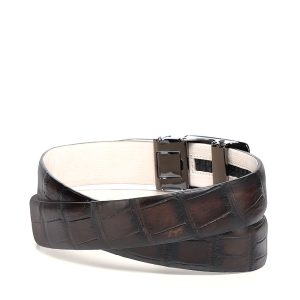 Cinto Cuadra en Piel Genuina de Alligator - CS565AL