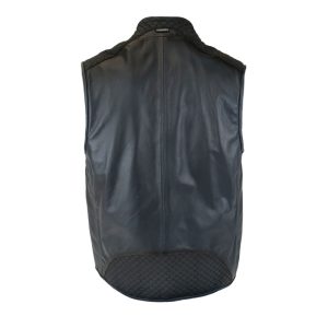 Chaleco Cuadra en Piel Genuina - H379BOB