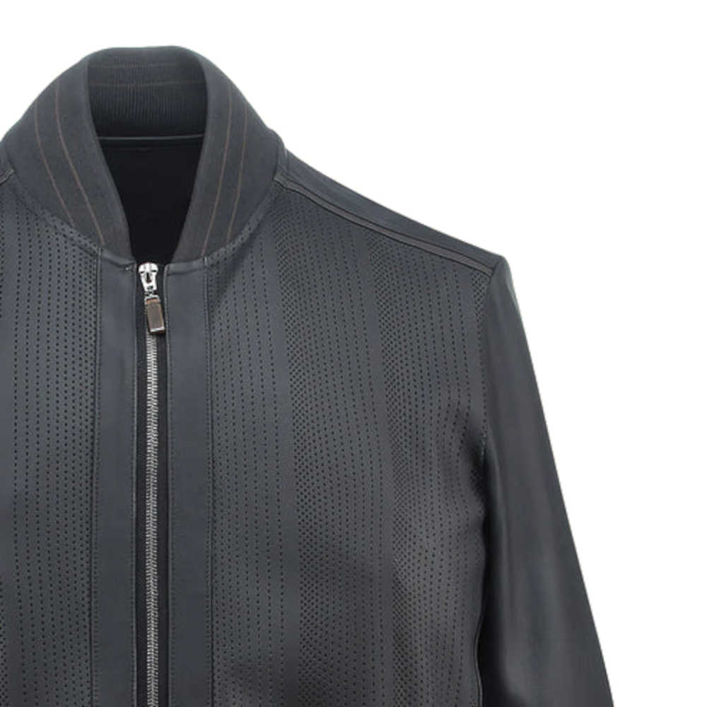 Chamarra Cuadra en Piel Genuina - H372BOB