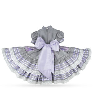 Vestido de Escaramuza Adelita con Flores Resacadas