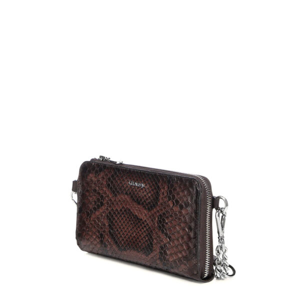 Cartera Cuadra en Piel Genuina de Pitón - BD229PM