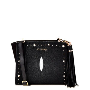 Bolsa Cuadra en Piel Genuina de Mantarraya - BO331MA
