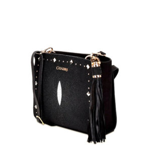 Bolsa Cuadra en Piel Genuina de Mantarraya - BO331MA