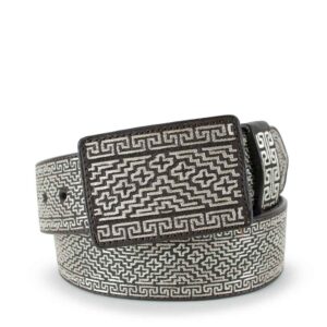 Cinto de Plata con Diseño de Grecas y Cruzes