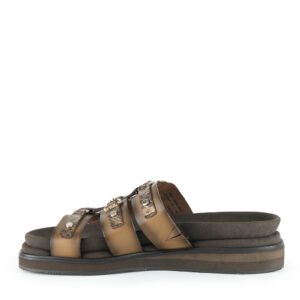 Sandalia F. Cuadra Piel Genuina de Pitón - 49SPBTS