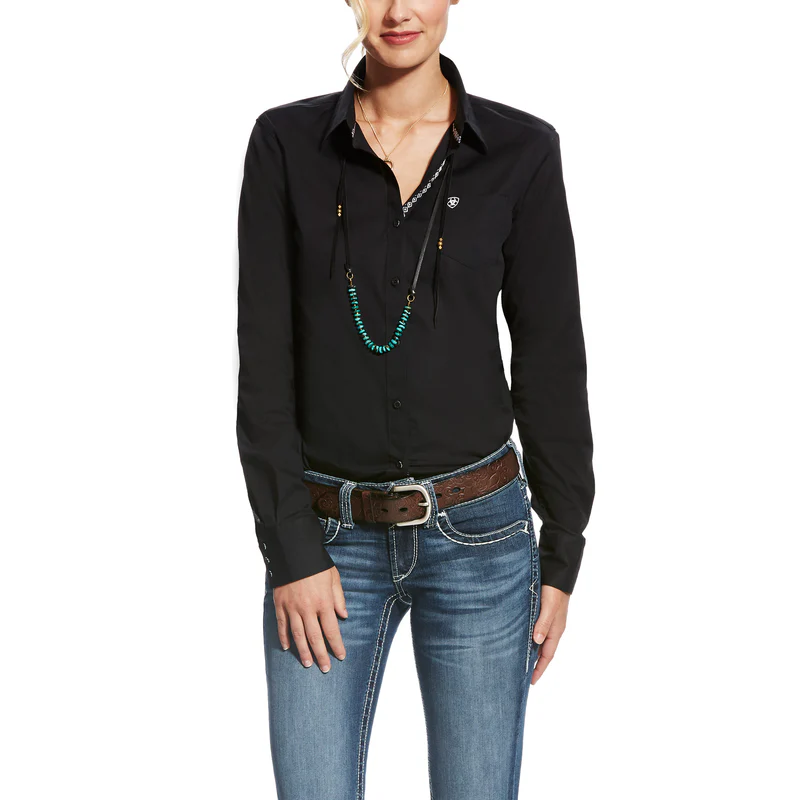 Camisa Ariat Kirby Stretch Negro - 10022056