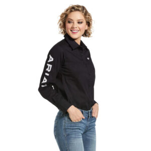 Camisa Ariat Team Kirby Stretch Negro - 10033034
