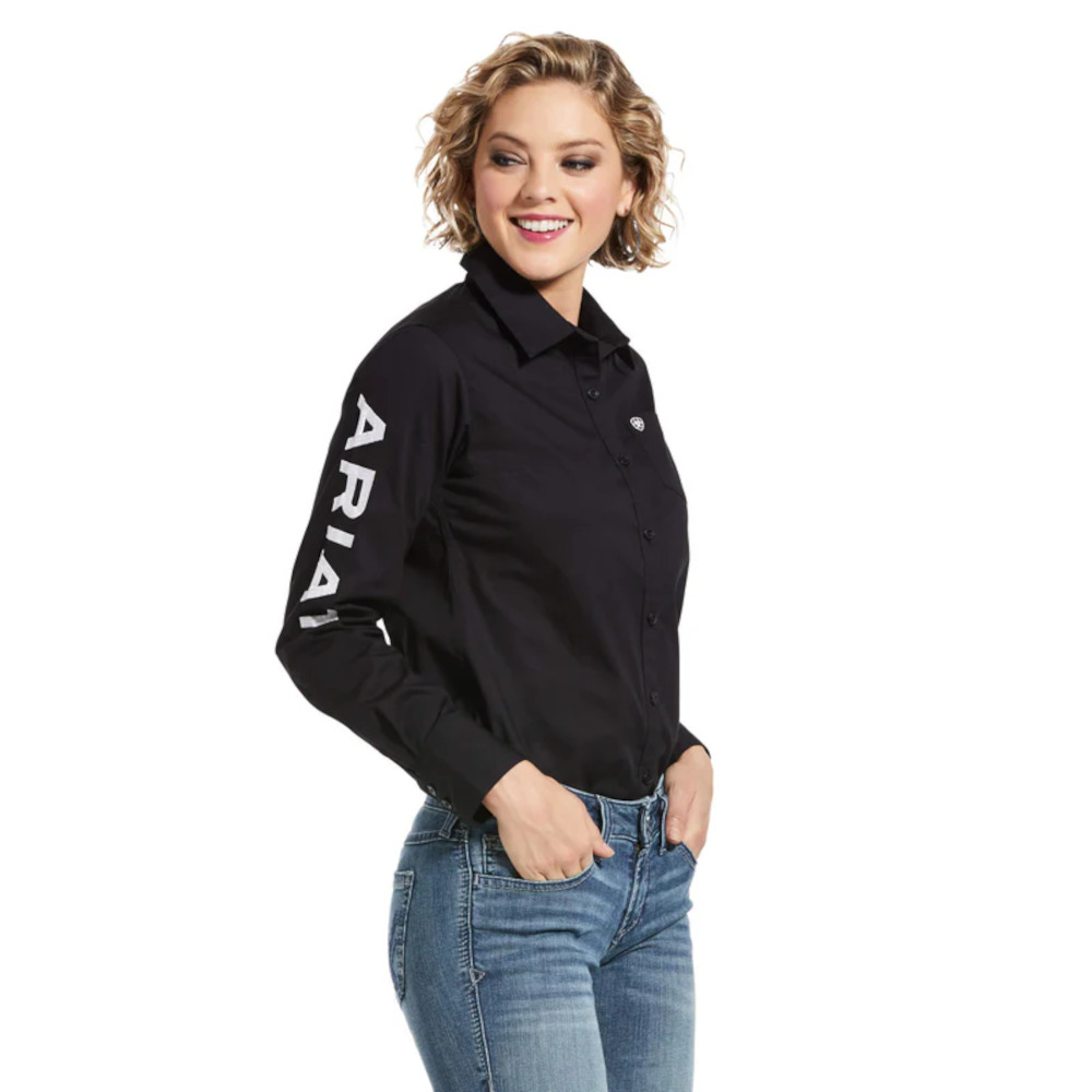 Camisa Ariat Team Kirby Stretch Negro - 10033034