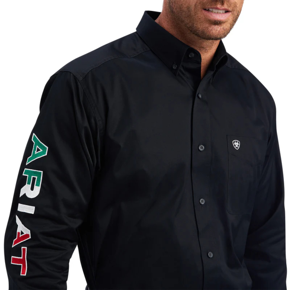 Camisa Ariat Team Logo México Negro - 10038914 - Image 3