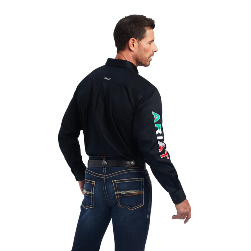 Camisa Ariat Team Logo México Negro - 10038914 - Image 2