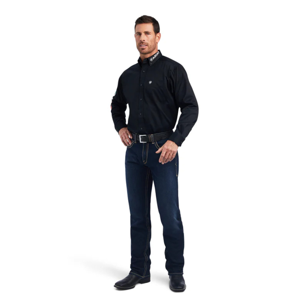 Camisa Ariat Team Logo México Negro - 10038914 - Image 4