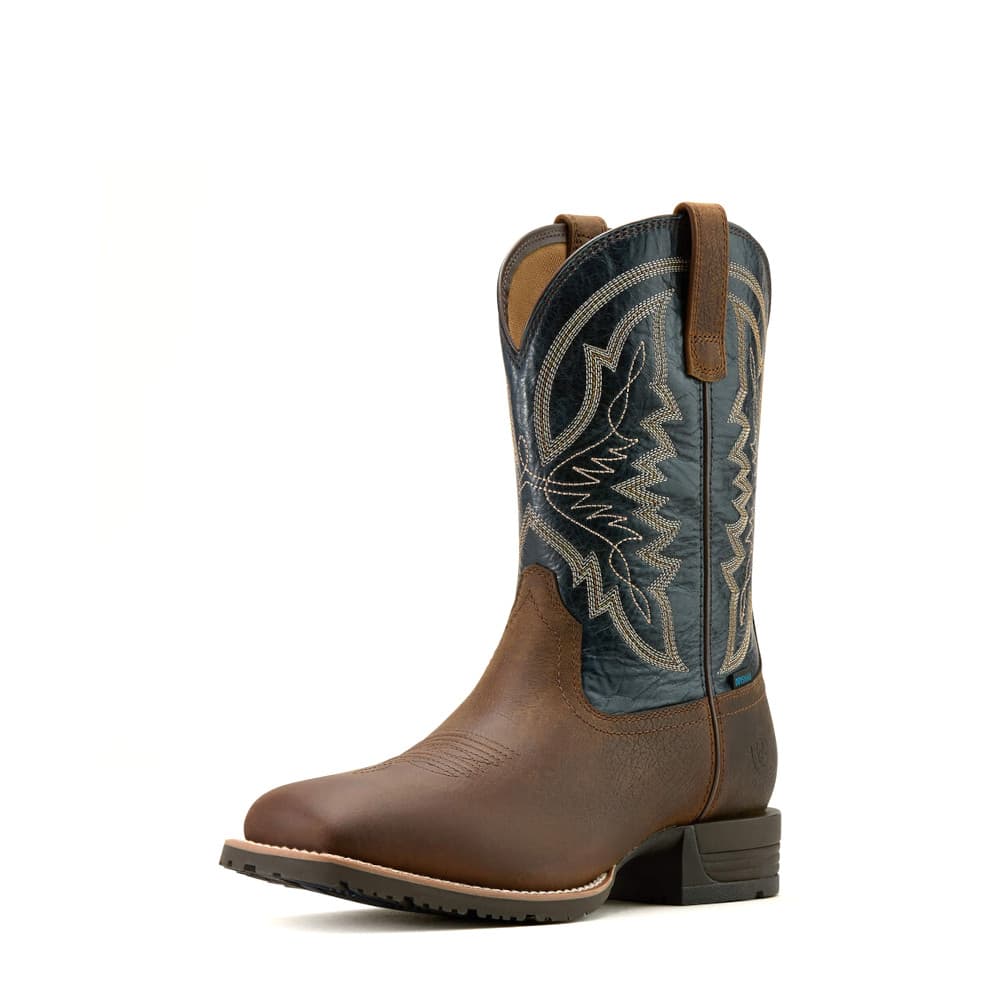 Bota Ariat Hybrid Ranchwork Tavern Taupe/Dark Denim - 10061232 - Image 4