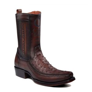 Bota Cuadra en Piel Genuina de Avestruz - 1J2KA1
