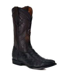 Bota Cuadra en Piel Genuina de Avestruz - 2C2FA1