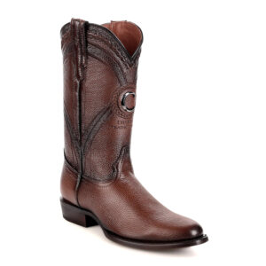 Bota Cuadra en Piel Genuina de Venado - 2H0AVE