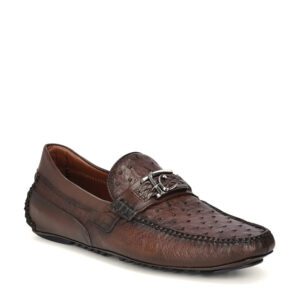 Mocasín F. Cuadra Piel Genuina de Avestruz - 36VAVAV