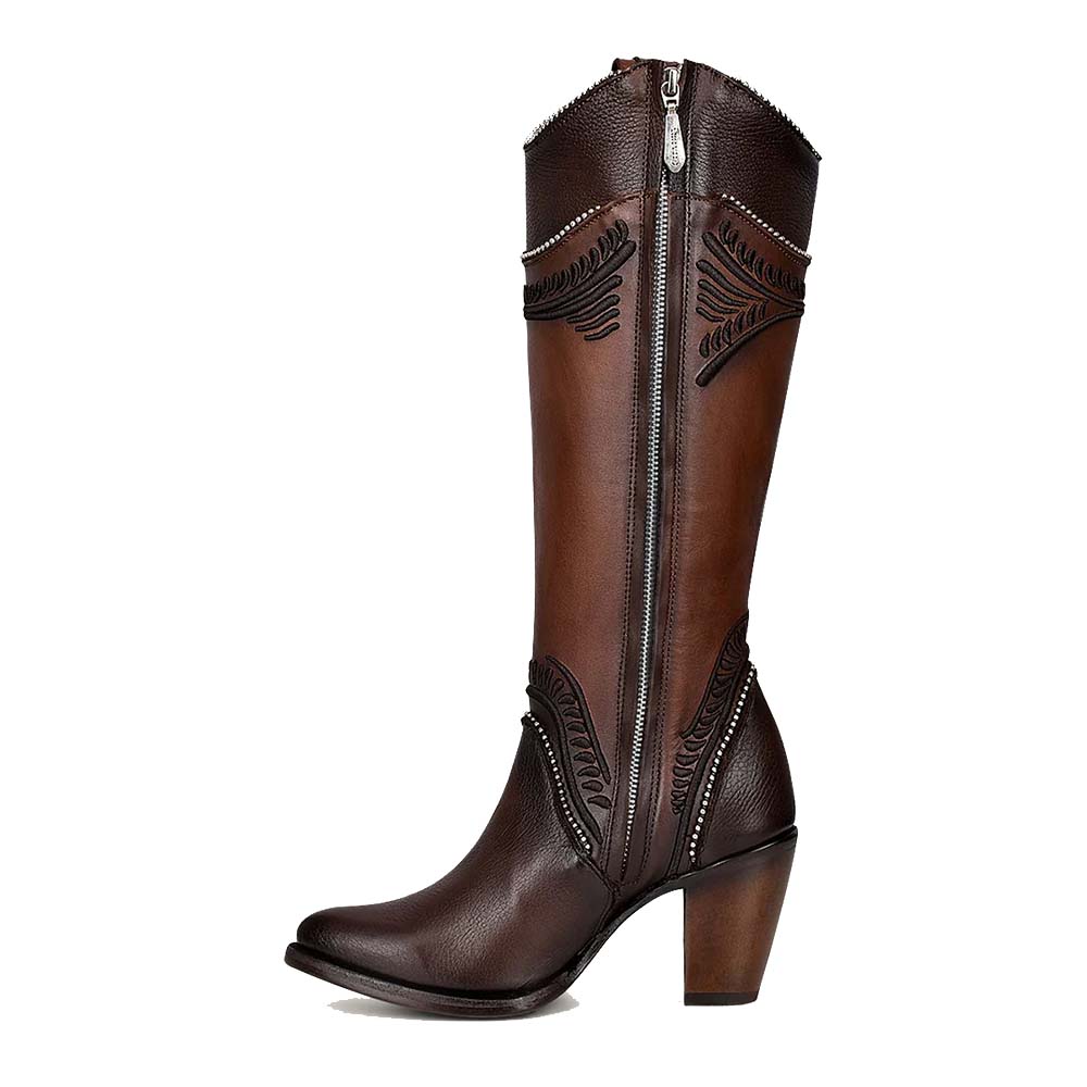 Bota Alta Cuadra en Piel Genuina - 3F82RS - Image 3