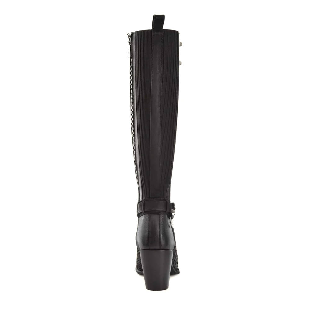 Bota Alta Cuadra Piel Genuina de Pitón - 4V01PH - Image 3
