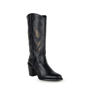 Bota Cuadra en Piel Genuina - 4V12BE - 23, Negro