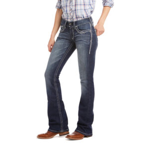 Pantalón Ariat R.E.A.L Stretch Corte De Bota Entrelazada Tiro Medio