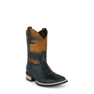 Bota Caballo Dorado Crazy Negro Picaso Miel Dama - 0318