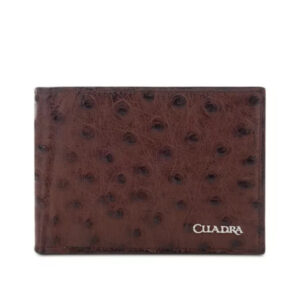 Billetera Cuadra Piel Genuina de Avestruz - BC007A1