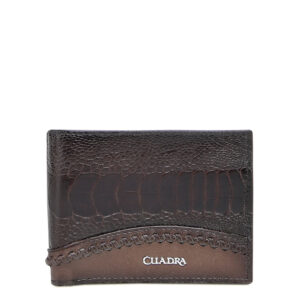 Billetera Cuadra Piel Genuina de Avestruz - BC042AP