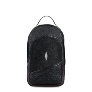 Mochila Cuadra en Piel Genuina de Mantarraya - BOC25MA