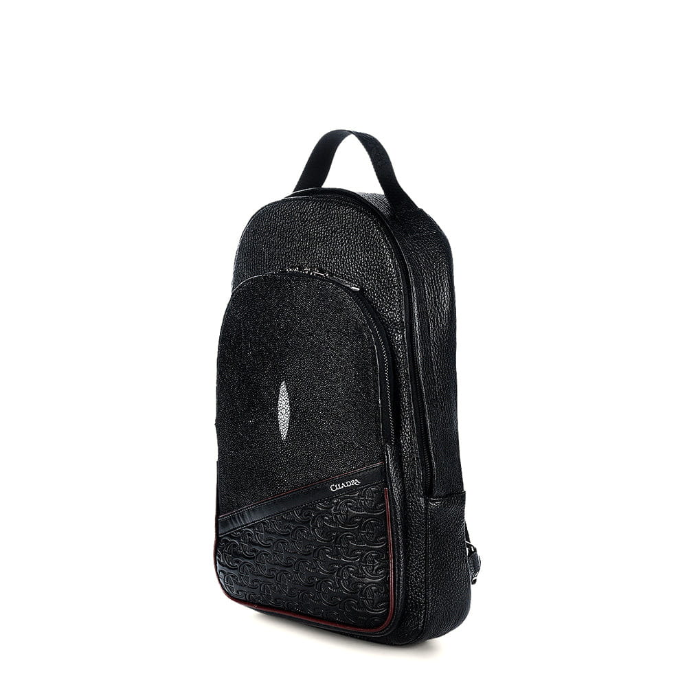 Mochila Cuadra en Piel Genuina de Mantarraya - BOC25MA - Image 2