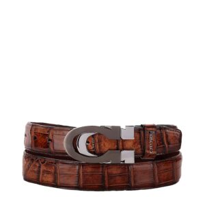 Cinto Cuadra en Piel de Alligator - CS563AL