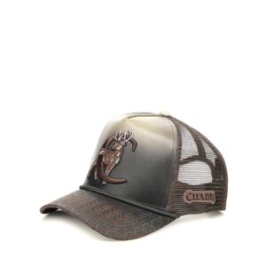 Gorra Cuadra en Piel Genuina - GCF25DE