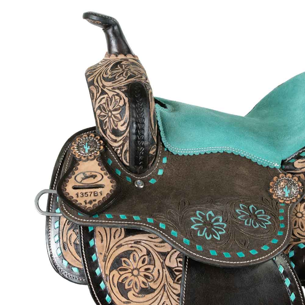 Montura Barrilera Cincelada con Accesorios F.14 Turquesa - Image 3