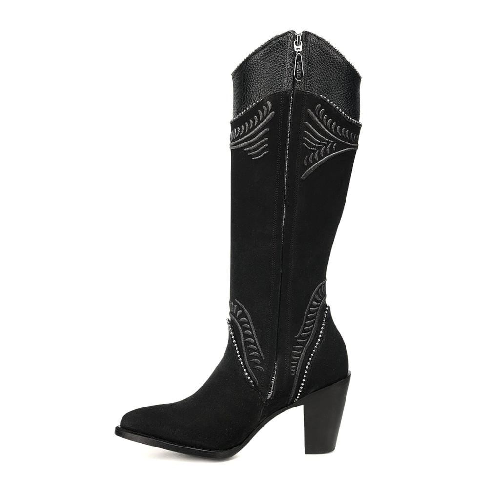 Bota Alta Cuadra en Piel Genuina - 3F82RS