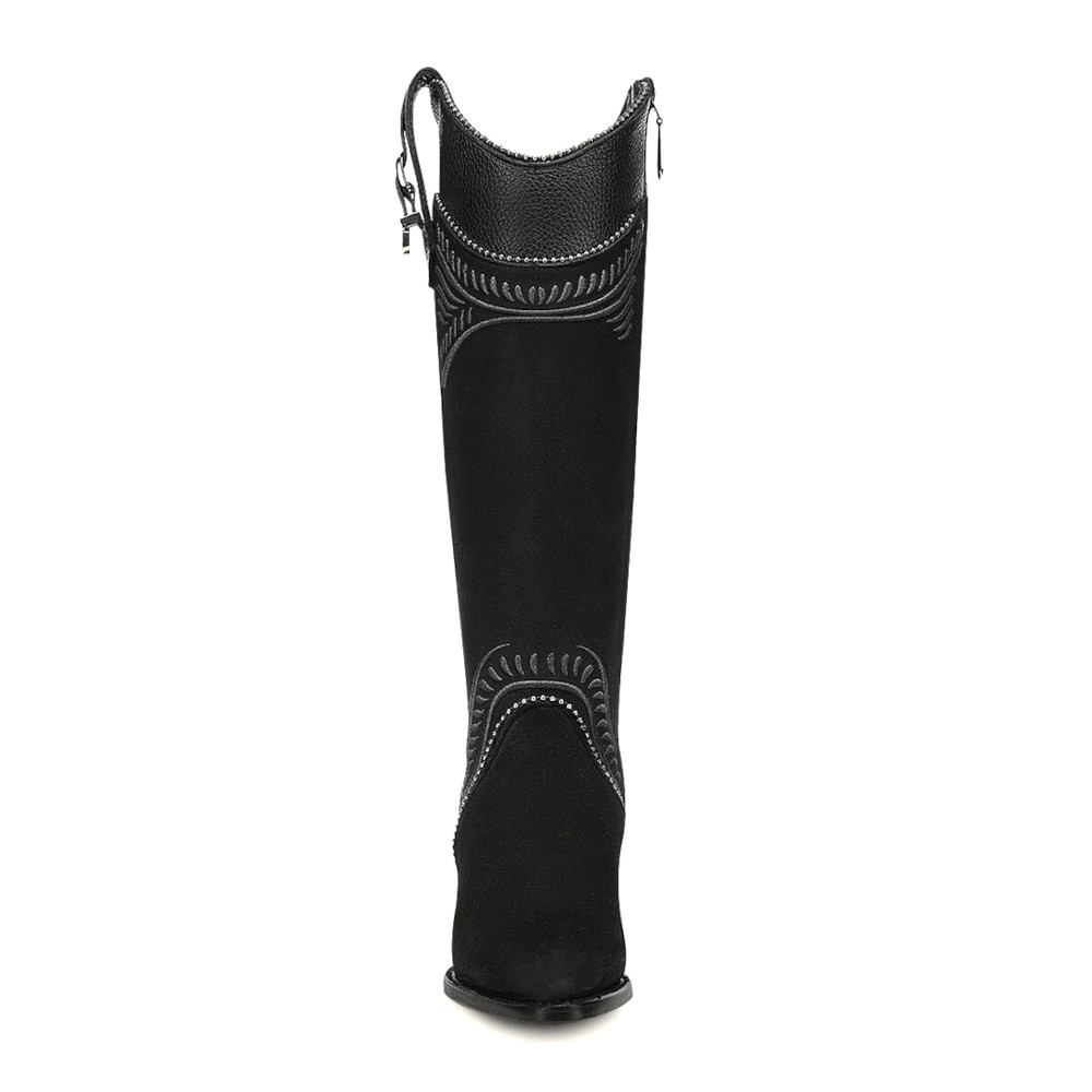 Bota Alta Cuadra en Piel Genuina - 3F82RS