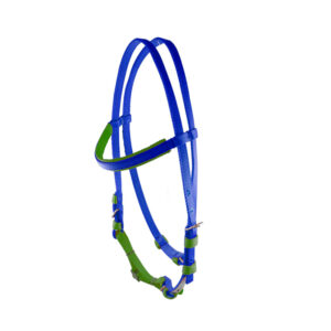 Cabezada #001 Nylon Comb Azul/Verde Claro