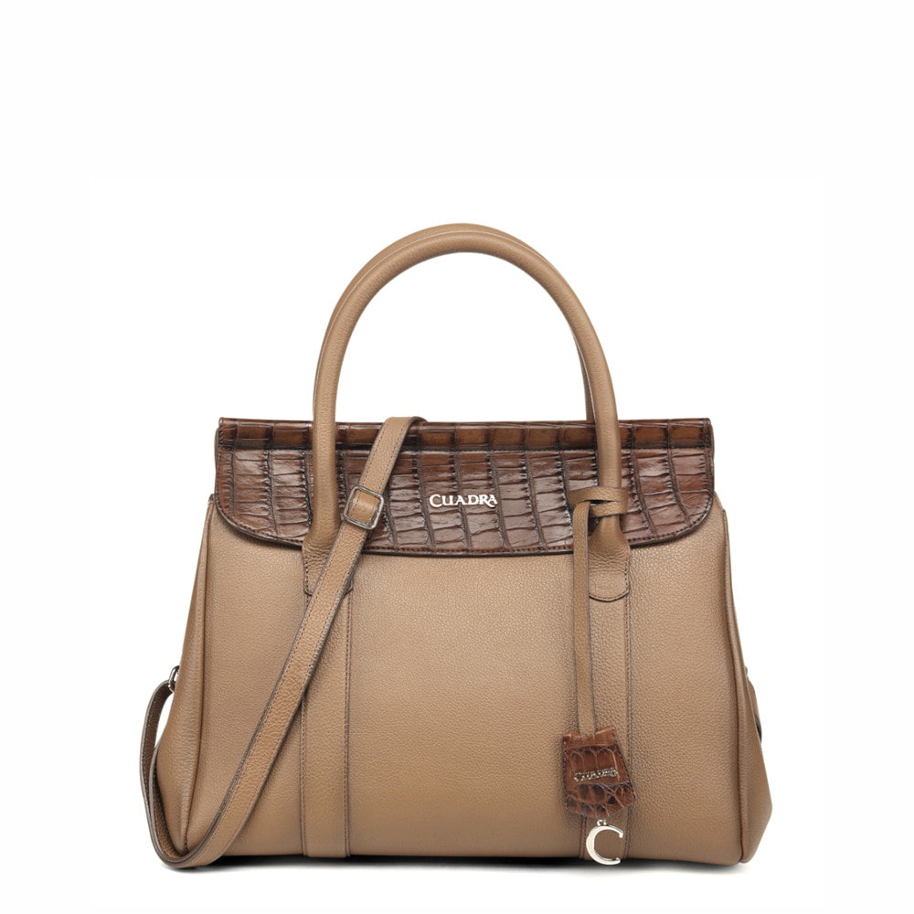 Bolsa Cuadra en Piel Genuina de Alligator - BOD4OAL