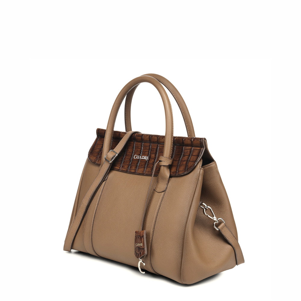 Bolsa Cuadra en Piel Genuina de Alligator - BOD4OAL